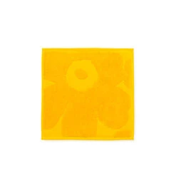 Marimekko Unikko Yellow Washcloth