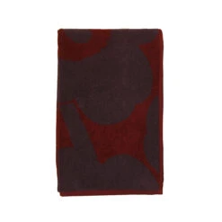 Marimekko Unikko Red / Plum Bath Towel