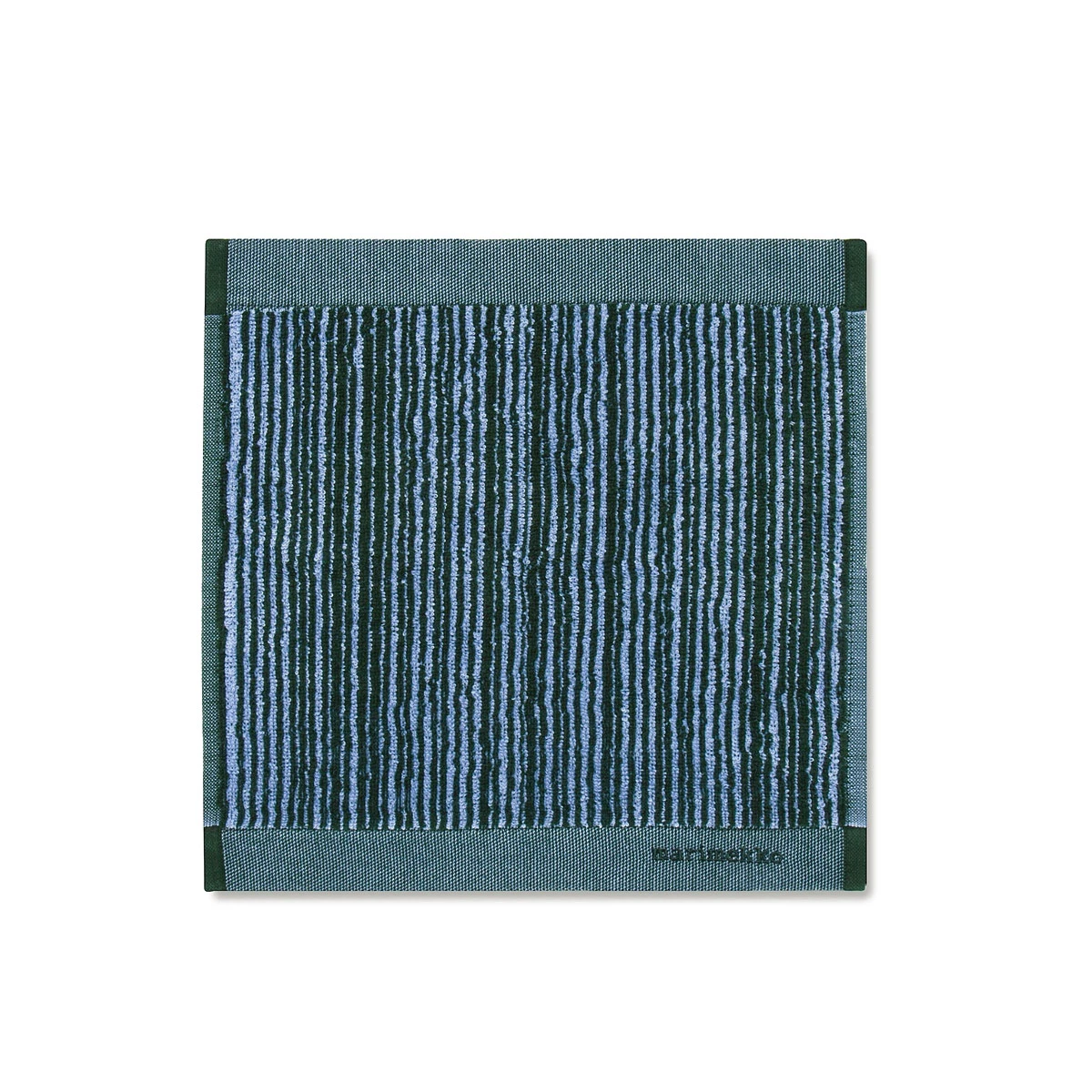 Marimekko Varvunraita Blue / Green Washcloth 3 Marimekko Varvunraita Blue / Green Washcloth