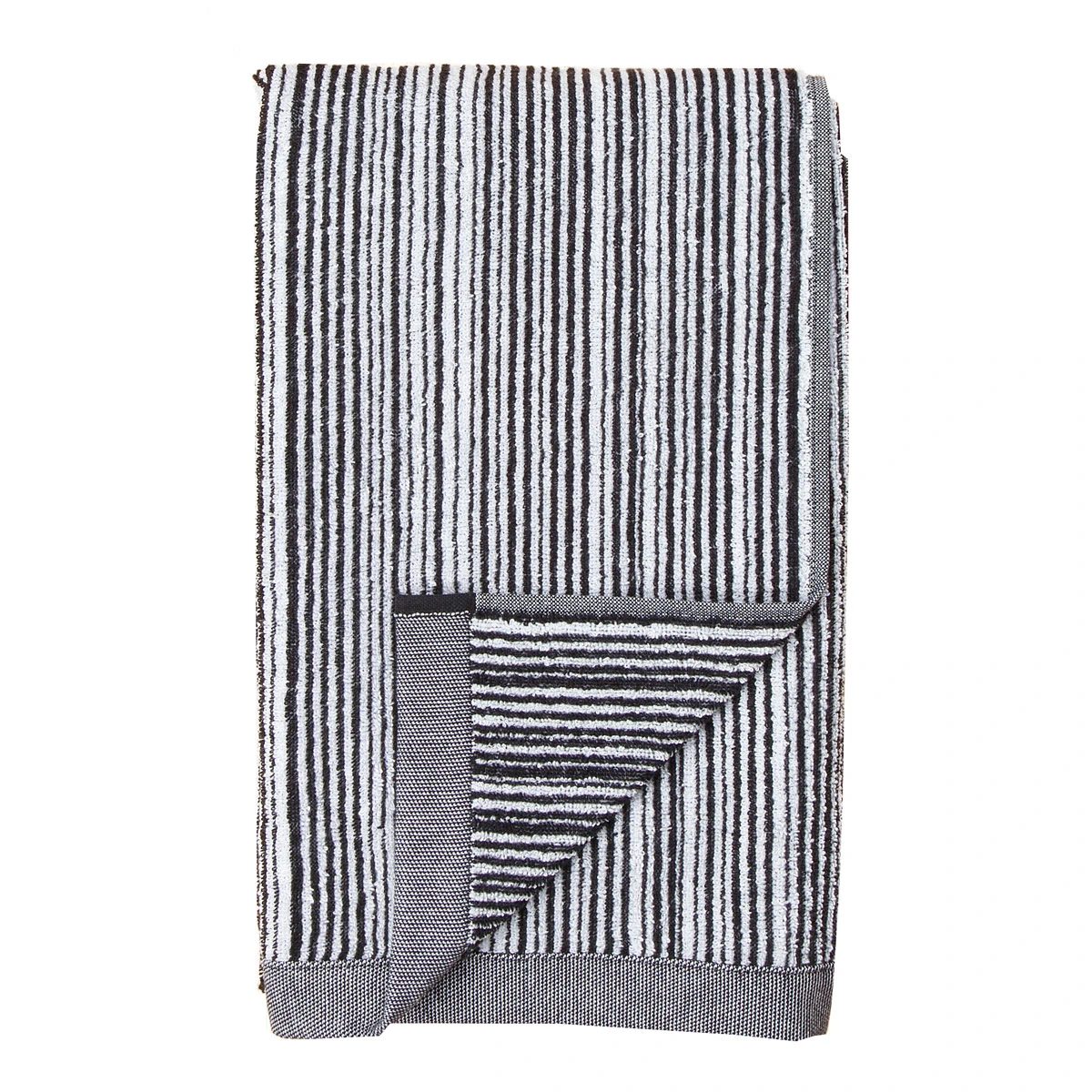Marimekko Varvunraita White / Black Bath Towel 3 Marimekko Varvunraita White / Black Bath Towel