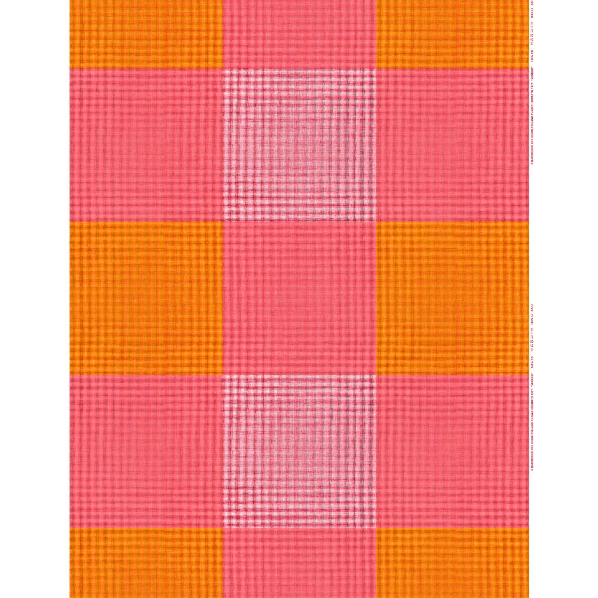 Marimekko Verkko Red / Yellow Fabric Repeat 4 Marimekko Verkko Red / Yellow Fabric Repeat - Image 2