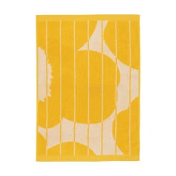 Marimekko Vesi Unikko Yellow / Beige Hand Towel - Anniversary Edition -home decoration marimekko vesi unikko yellow beige anniversary hand towel 24