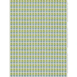 Marimekko Vihkiruusu Green/Blue Fabric
