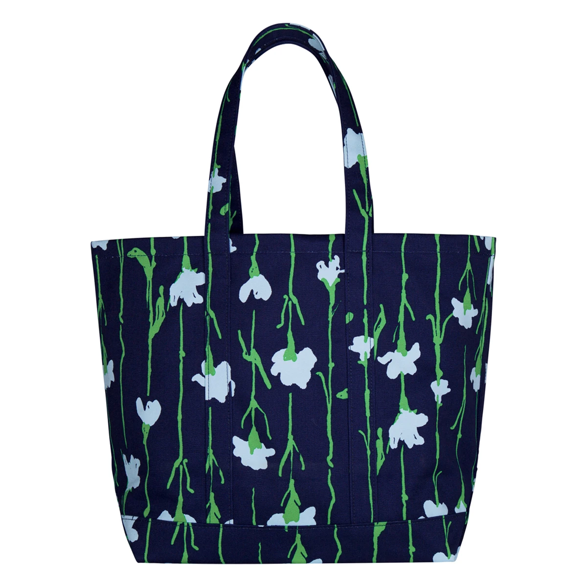 Marimekko Viivakukka Blue / Green Peruskassi Bag 6 Marimekko Viivakukka Blue / Green Peruskassi Bag - Image 4